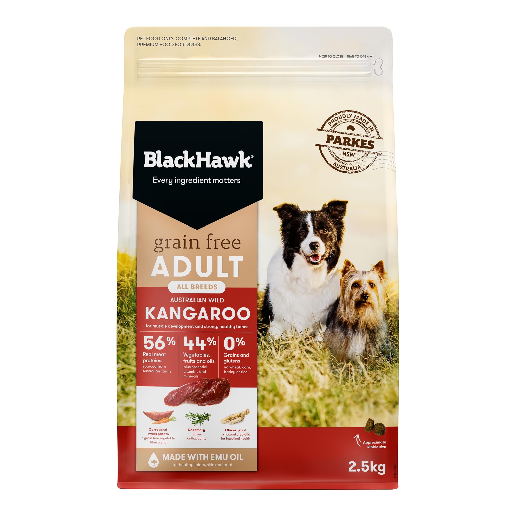 Black Hawk Dog Grain Free Kangaroo 2.5kg