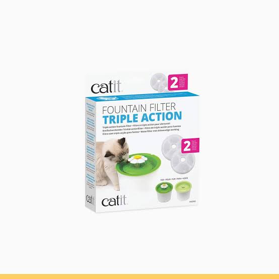 Catit Fountain Triple Action Filter Cartridge 2Pk