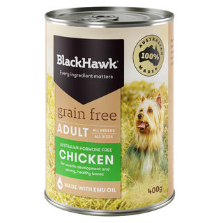 Black Hawk Grain Free Wet Dog Food Australian Chicken 400g x12
