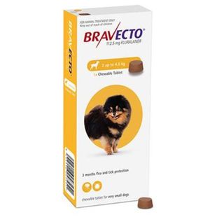 Bravecto Chewable For Very Small Dog 2-4.5kg