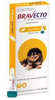 Bravecto Spot On Very Small Dogs 2-4.5kg