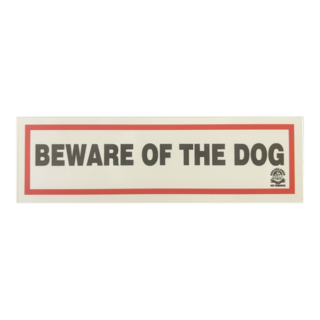 Beware Of The Dog Gate Sign