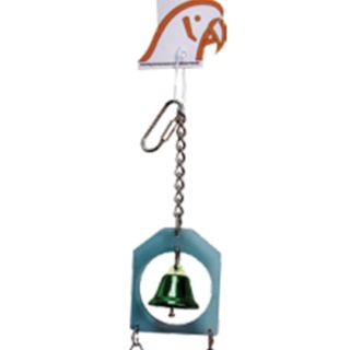 Avi One Bird Toy Acrylic Window with Bell