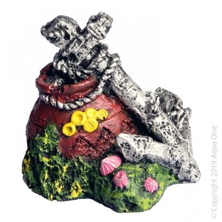 Aqua One Mini Ruined Anchor & Vase