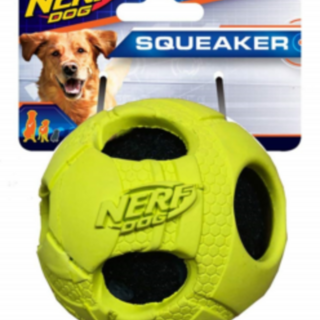 Nerf Tennis Ball Rubber Wrapped Squeaker 7.6cm