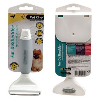 Pet One Grooming -Fur DeShedder Self Cleaning Brush