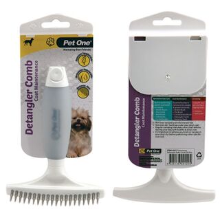 Pet One Grooming - Detangler Rake Comb 20 Pins