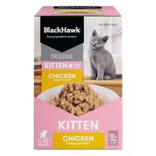 Black Hawk Original Kitten Chicken/Gravy 85g 12 pk