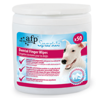AFP Sparkle - Dental Finger Wipes 50Ct