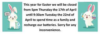 Easter Hours 2025