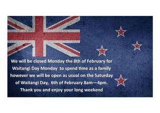 Waitangi Weekend