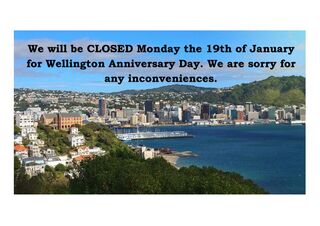 Closed Wellington Anniversary Day